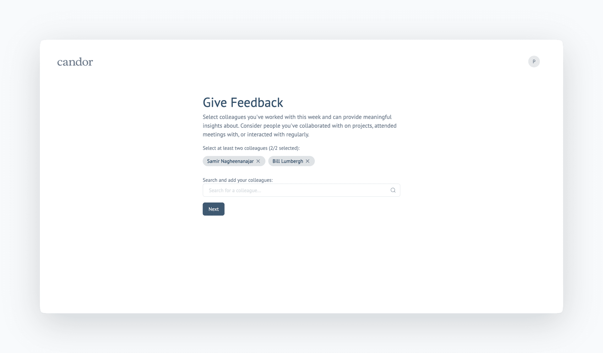 Candor Landing Page