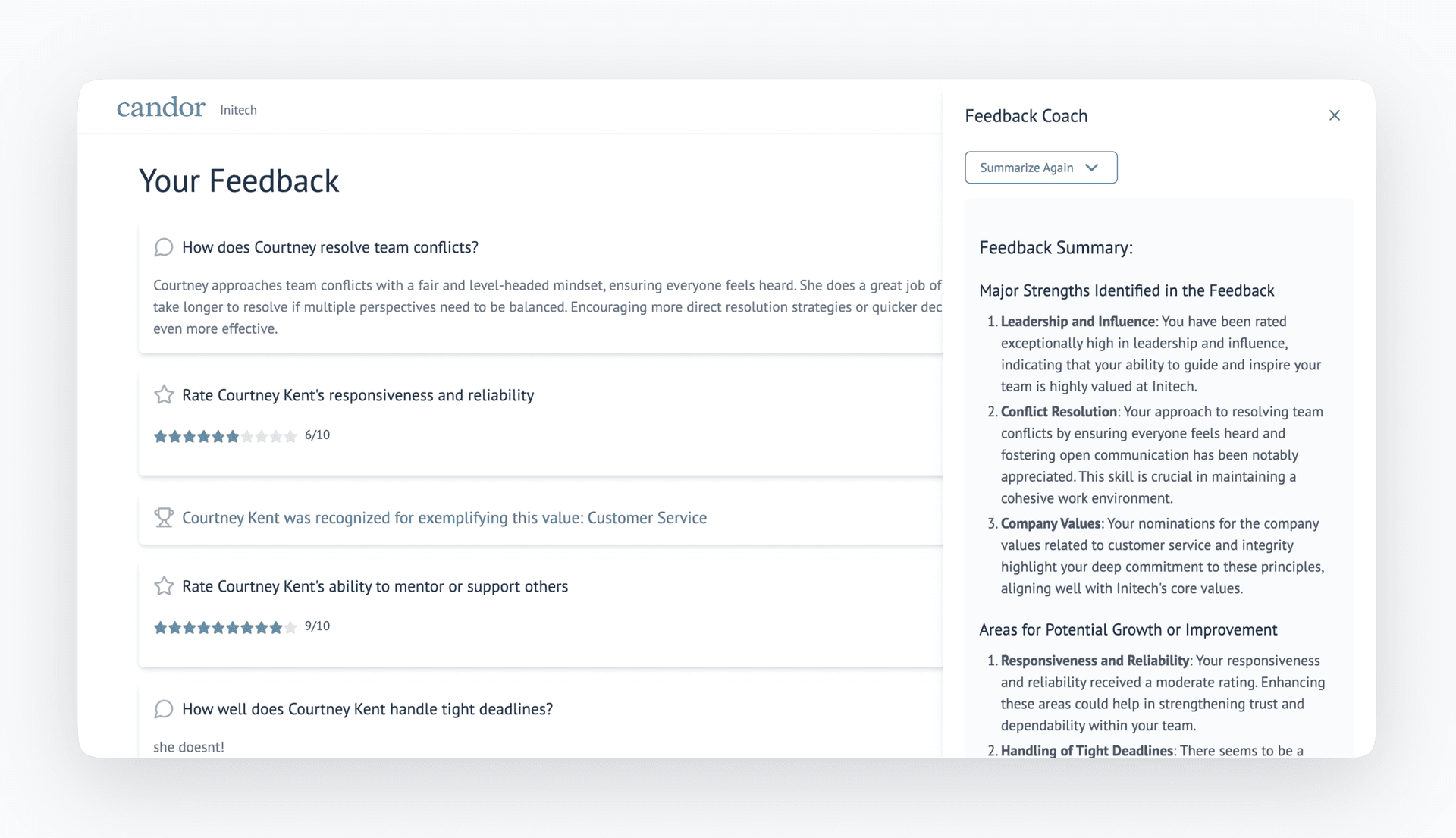 Candor Give Feedback Demo